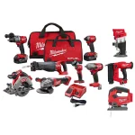 Milwaukee M18 FUEL 18V Lithium-Ion Brushless Cordless 10-Tool Combo Kit with (2) 5.0 Ah Batteries & Charger thumbnail 1
