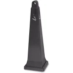 Rubbermaid 1 Gal. Black Smoking Management Receptacle - All-Weather Outdoor Cigarette Disposal thumbnail 1