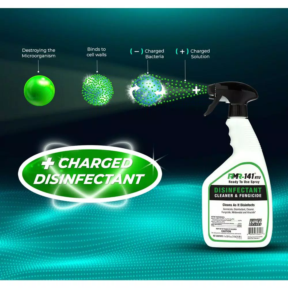 RMR BRANDS RMR-141 RTU Mold Killer and Disinfectant, 1 Gallon (4-Pack)