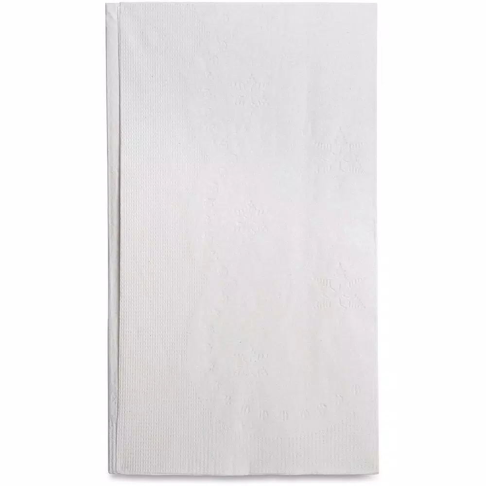 Genuine Joe White Embossed 2-Ply Dinner Napkins, 3000 Sheets