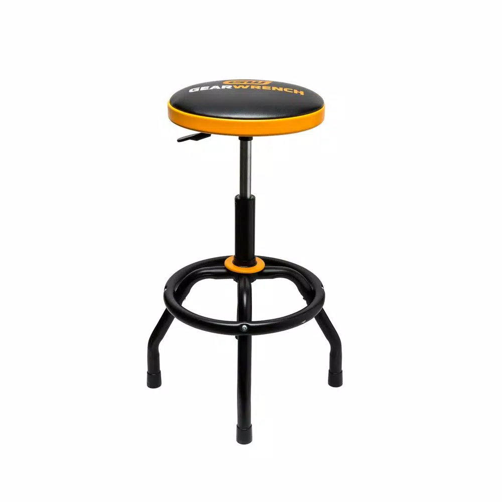 GearWrench Adjustable Height Swivel Shop Stool, 26 in. to 31 in.