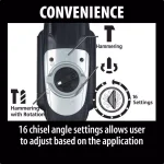 Makita HR4510C 13.5 Amp SDS-MAX Rotary Hammer Drill with AVT, 1-3/4 in. Chuck thumbnail 5