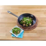 IMUSA 11 in. Light Cast Iron Frying Pan with Stainless Steel Handle, Preseasoned Black thumbnail 7