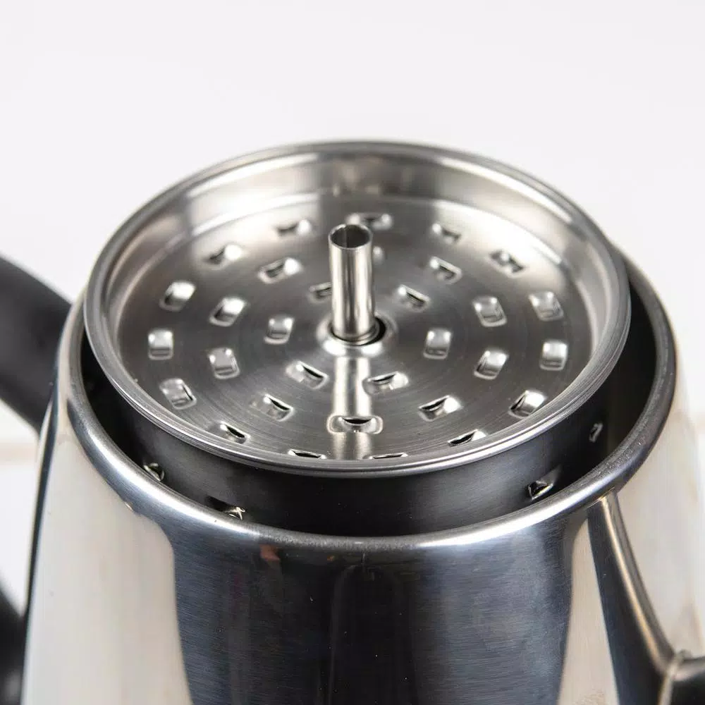 HomeCraft 10-Cup Stainless Steel Electric Coffee Percolator with Keep Warm Function