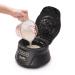 Presto Single Black Belgian Waffle Bowl Maker, 4-inch Nonstick Waffle Iron thumbnail 5