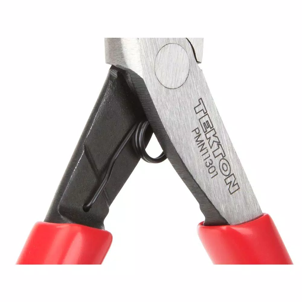 TEKTON Mini Bent Long Nose Pliers with 45-Degree Angle and Crosscut Teeth