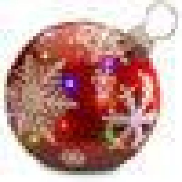 National Tree Company 18 in. Pre-Lit Red Ball Ornament Sculpture with Multicolor LED Lights