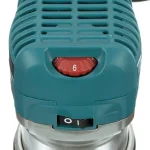 Makita 1-1/4 HP 6.5 Amp Corded Compact Router with Variable Speed and Quick-Release Fixed Base thumbnail 8