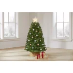 Home Accents Holiday 4.5 ft. North Valley Spruce Unlit Artificial Christmas Tree thumbnail 2