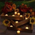 LUMABASE Citronella Scented Tealight Candles with Clear Holders, 30-Count, Yellow thumbnail 5