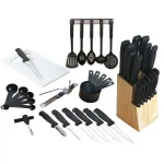 Gibson Home Total Kitchen 41-Piece Cutlery Combo Set with Stainless Steel Knives and Wood Block thumbnail 1