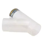 POWERTEC 2-1/2 in. Clear ABS Plastic Y-Fitting for Dust Collection Systems thumbnail 2