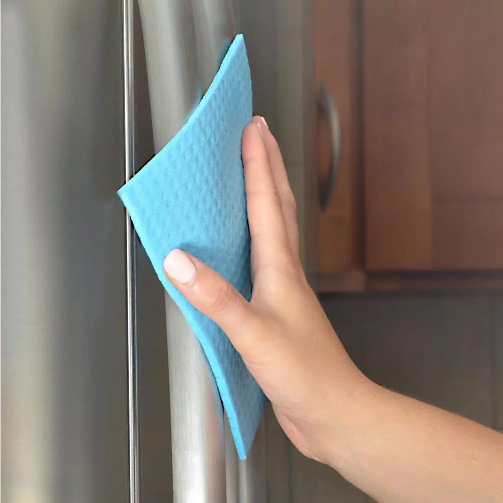Quickie Blue Cellulose Sponge Cloths, 2-Pack - Highly Absorbent All-Purpose Cleaning Sheets