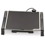 Presto Tilt and Fold 210 sq. in. Electric Griddle with Temperature Sensor, Black thumbnail 1