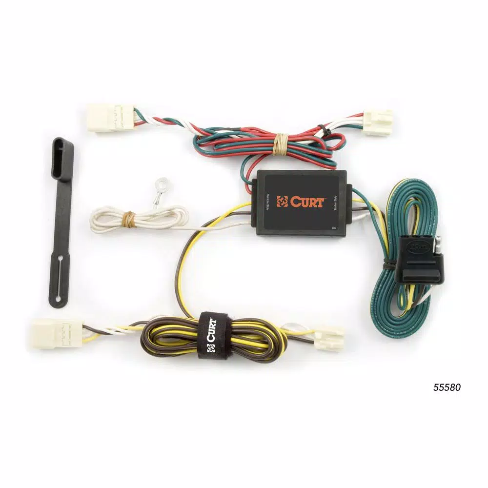 CURT Custom Vehicle-Trailer Wiring Harness for Toyota Sienna, 4-Way Flat Output T-Connector
