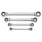 GearWrench 4-Piece E-Torx Ratcheting Double Box-End Wrench Set thumbnail 1