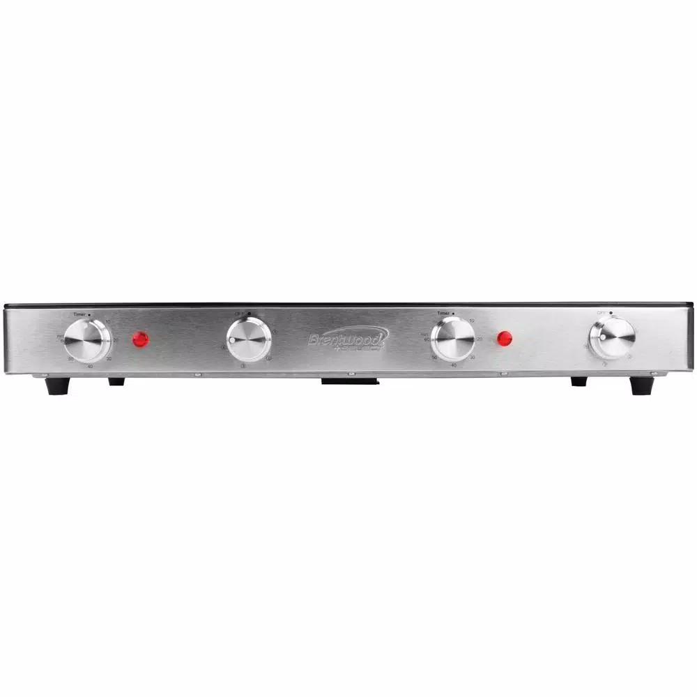 Brentwood Appliances TS-382 Double Infrared Electric Countertop Burner, 1800W, Black
