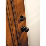 Kwikset Cove Venetian Bronze Exterior Entry Door Knob and Single Cylinder Deadbolt Combo Pack thumbnail 6