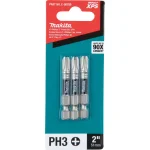 Makita ImpactXPS #3 Phillips 2 in. Power Bits, 3-Pack thumbnail 3