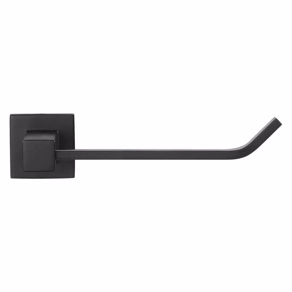 Glacier Bay Farrington Single-Post Toilet Paper Holder, Matte Black