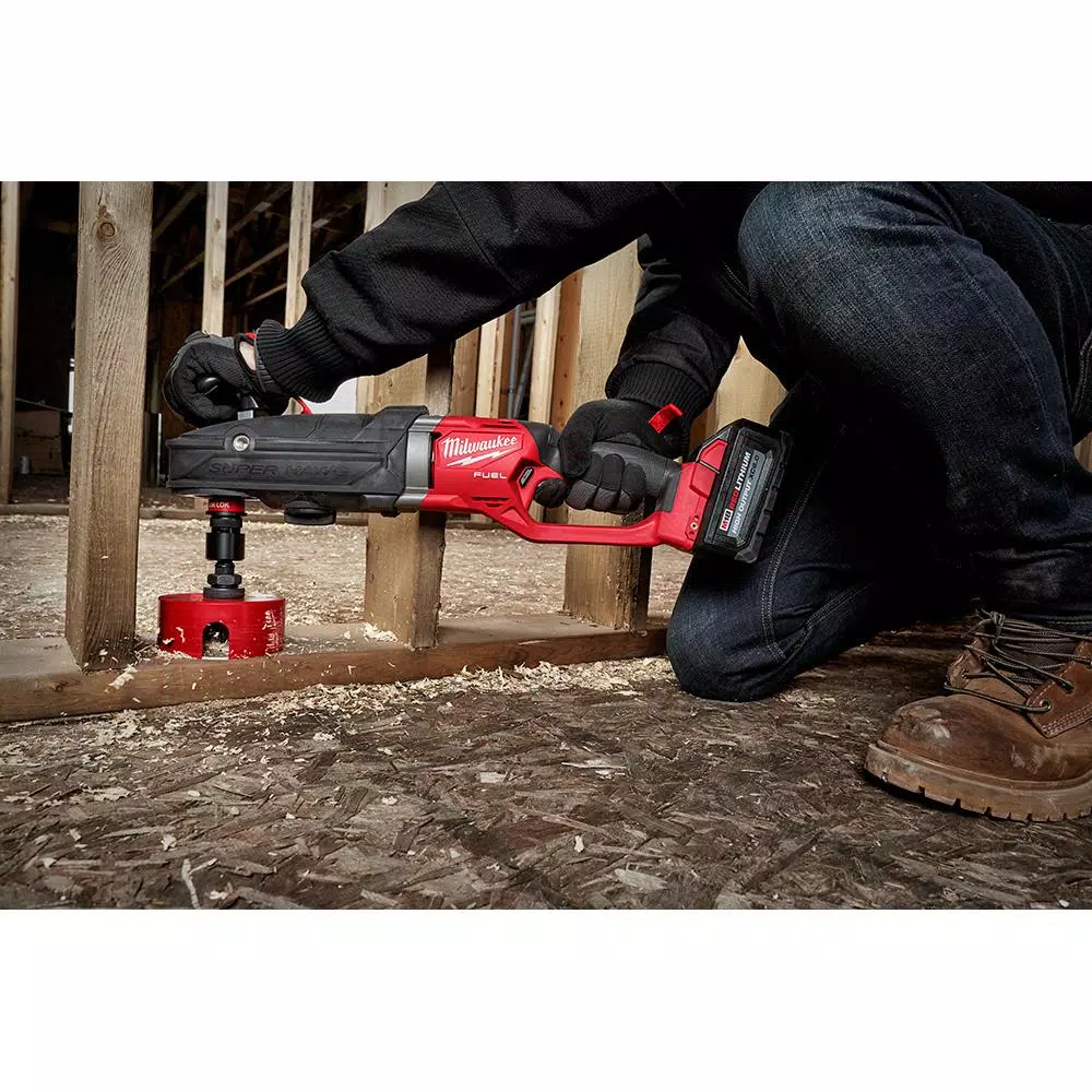 Milwaukee M18 FUEL Gen 2 SUPER HAWG 7/16 in. Right Angle Drill QUIK-LOK Kit