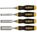 DEWALT 4-Piece Wood Chisel Set with Hardened Carbon-Steel Blades thumbnail 1