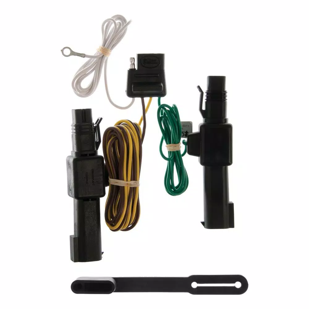 CURT Custom 4-Way Flat Vehicle-Trailer Wiring Harness for Dodge D, W, Dakota, B250, 1500, 2500, 3500