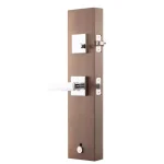 Copper Creek Craftsman Polished Stainless Steel Front Door Handleset with Remi Lever Trim thumbnail 4