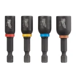 Milwaukee SHOCKWAVE Impact Duty Magnetic Nut Driver Set, 1-7/8 in., 4-Piece thumbnail 1