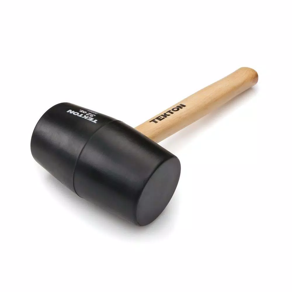 TEKTON 32 oz. Rubber Mallet with Wood Handle