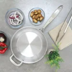 Chantal Induction 21 Steel 3 qt. Stainless Steel Saute Pan, Brushed Stainless Steel thumbnail 2