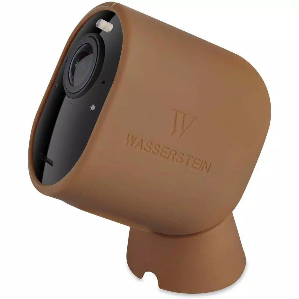 Wasserstein Protective Silicone Skins for Arlo Ultra/Ultra 2 and Pro 3/Pro 4 - Brown (3-Pack)