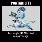 Makita 10 in. 13 Amp Sliding Compound Miter Saw thumbnail 11