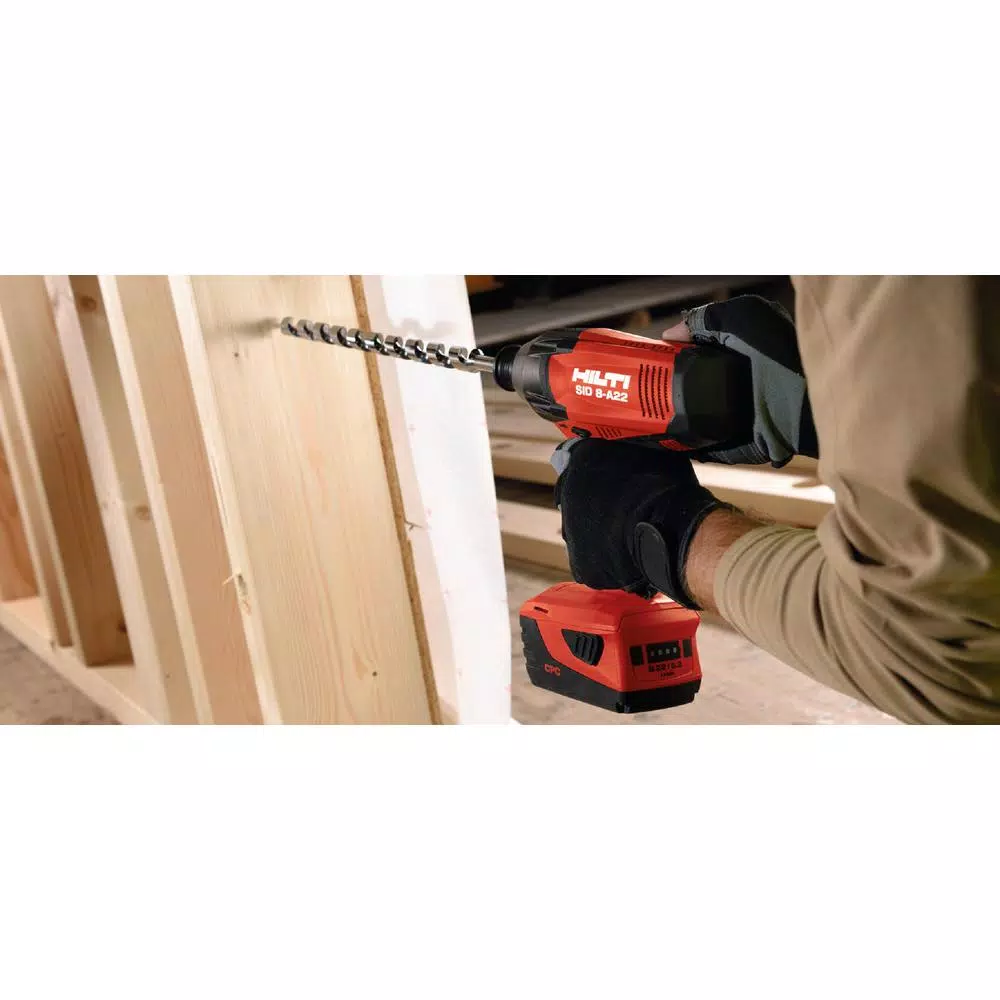 Hilti SID 8-A22 22V Lithium-Ion Cordless Impact Driver, 7/16 in. Hex Tool Body