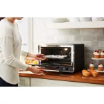 KitchenAid Dual Convection Countertop Oven with Temperature Probe, Matte Black thumbnail 4