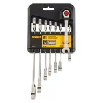 DEWALT 8-Piece Metric Ratcheting Combination Wrench Set thumbnail 1