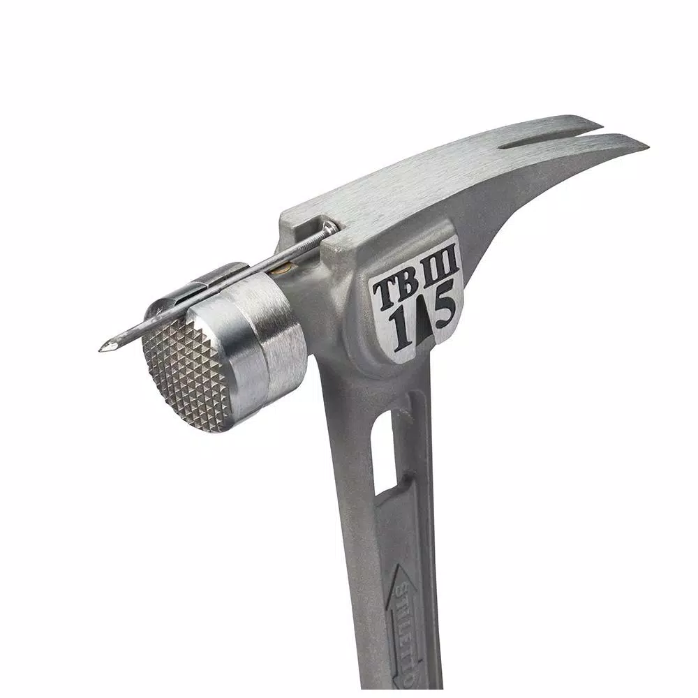 Stiletto TB3MC Ti-Bone 15 oz. Titanium Milled Face Hammer with 18 in. Curved Handle