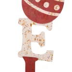 Glitzhome 36 in. Rusty Metal Noel Yard Stake and Wall Decor, Holiday Garden Ornament thumbnail 3