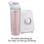 Hamilton Beach Go Sport 20 oz. Personal Blender, 3-Speed, White thumbnail 4