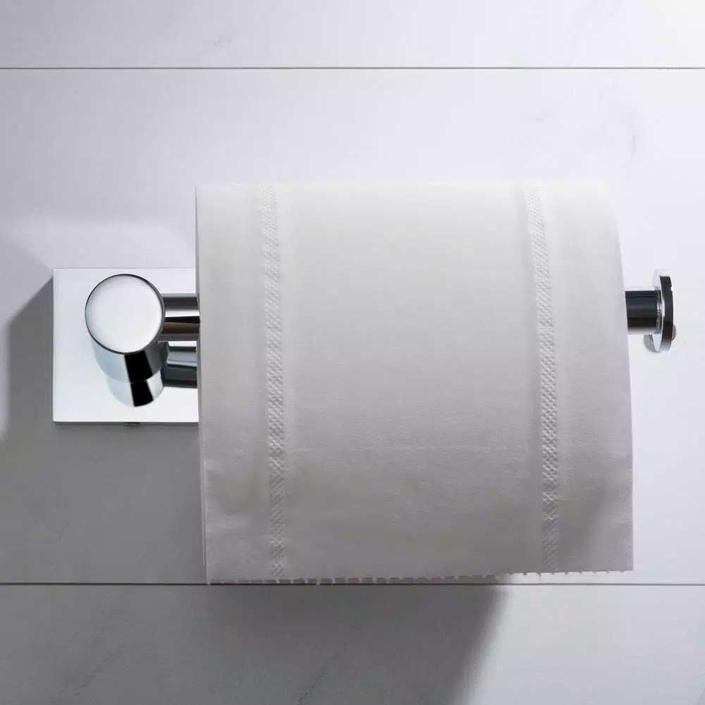 KRAUS Ventus Chrome Toilet Paper Holder - Solid Brass Wall Mount Bathroom Accessory