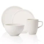 Villeroy & Boch Artesano 4-Piece White Porcelain Dinnerware Set, Service for 1 thumbnail 1