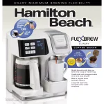 Hamilton Beach FlexBrew 2-Way Coffee Maker, 12-Cup Carafe and Single-Serve Pod Brewer, White thumbnail 6