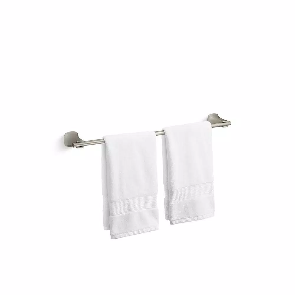 KOHLER Rubicon 24 in. Single Towel Bar in Vibrant Brushed Nickel