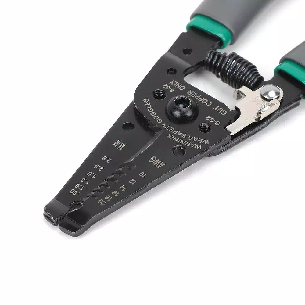 Commercial Electric 7 in. Wire Stripper and Cutter with Curved Handle