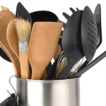 BergHOFF 29-Piece Kitchen Utensil Set with Bamboo, Nylon, and Stainless Steel Tools and Holder thumbnail 2