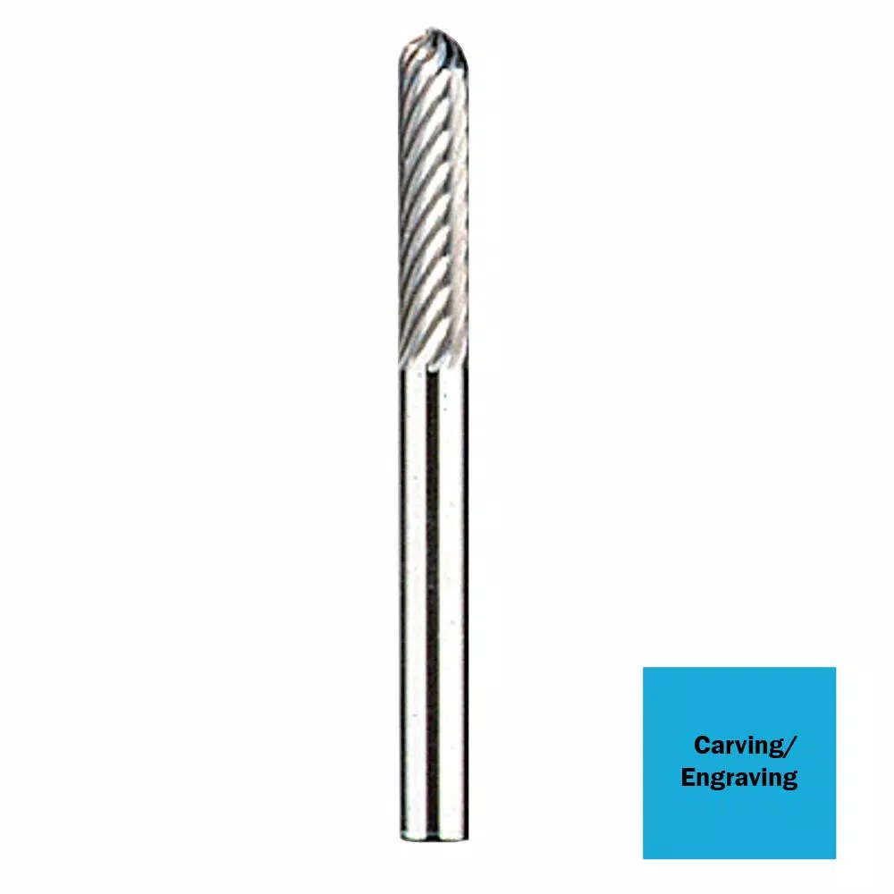 Dremel 1/8 in. Tungsten Carbide Spear-Shaped Rotary Tool Bit for Steel, Ceramics, and Hard Wood