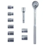 Best Value 1/2 in. Drive Metric Ratchet and Socket Set, 10-Piece thumbnail 1