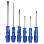 Best Value Go Thru 6-Piece Professional Striking Screwdriver Set, Phillips & Slotted, Blue thumbnail 1