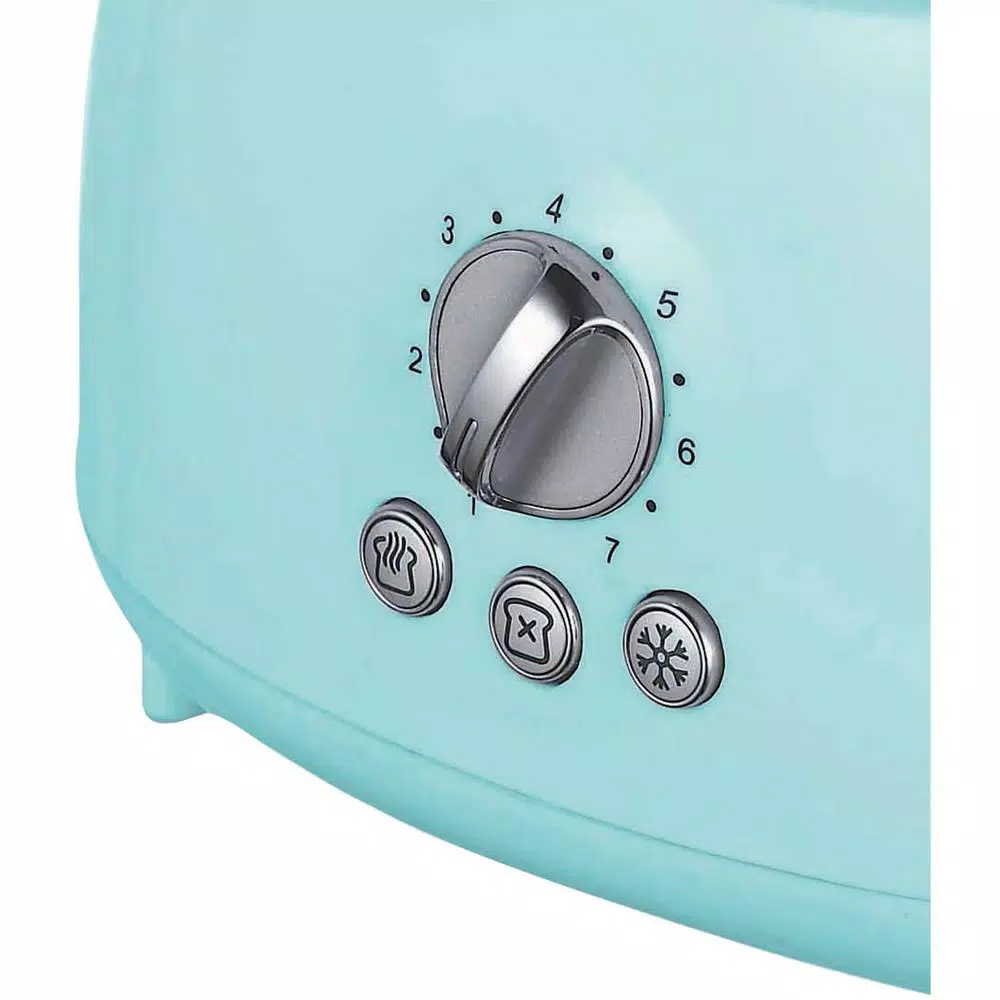 Brentwood Appliances TS-270BL Retro 2-Slice Blue Extra-Wide Slot Toaster