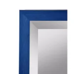 Alpine Art & Mirror Harbour Weathered Blue Beveled Glass Accent Mirror, 33 x 33 in. thumbnail 2